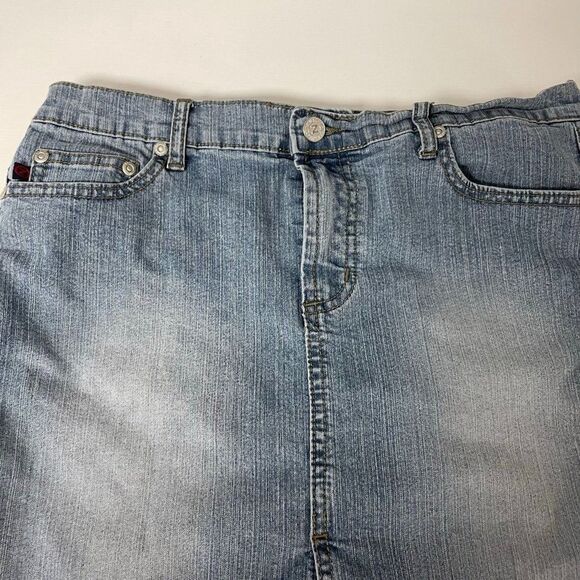 Z. Cavaricci Vintage Blue Jean Mini Skirt, Size 7 - Picture 3 of 7